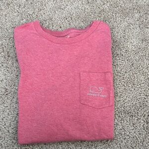 Vineyard Vines Kids Long Sleeve Tee in Pink